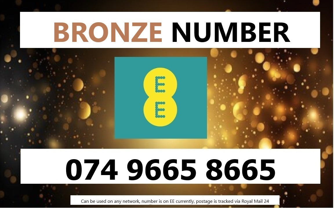 074 9665 8665 - UK BRONZE BUSINESS EASY MEMORABLE MOBILE PHONE NUMBER