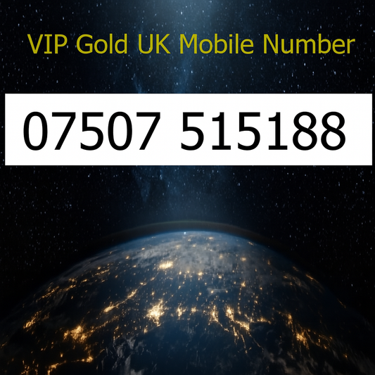 075075 15188 - VIP Gold UK Mobile Number – Easy to Remember SIM Card – Business or Personal Use – Triple Cut, PAYG, Physical SIM kit