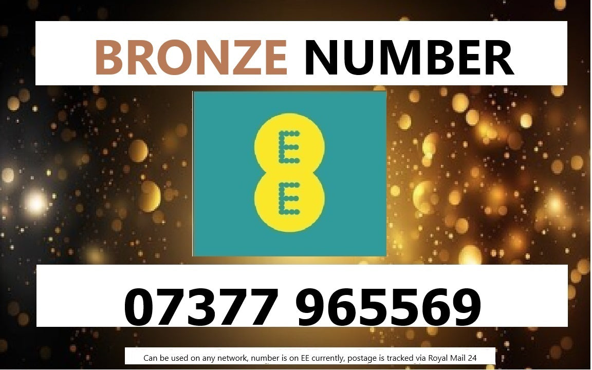 07377 965569 - UK BRONZE BUSINESS EASY MEMORABLE MOBILE PHONE NUMBER