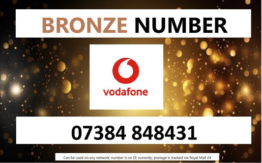 07384 848431 - UK BRONZE BUSINESS EASY MEMORABLE MOBILE PHONE NUMBER