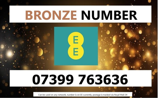 07399 763636 - UK BRONZE BUSINESS EASY MEMORABLE MOBILE PHONE NUMBER