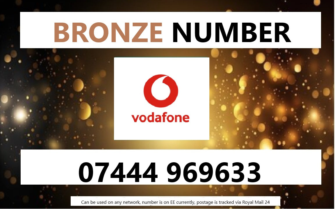 07444 969633 - UK BRONZE BUSINESS EASY MEMORABLE MOBILE PHONE NUMBER