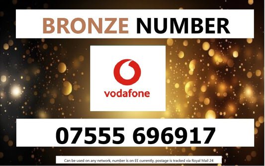 07555 696917 - UK BRONZE BUSINESS EASY MEMORABLE MOBILE PHONE NUMBER