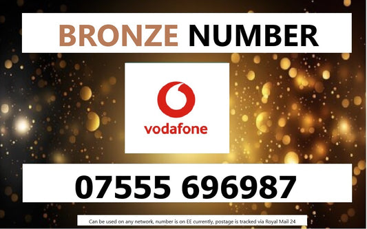 07555 696987 - UK BRONZE BUSINESS EASY MEMORABLE MOBILE PHONE NUMBER