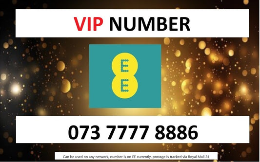 07377 778886 - UK VIP BUSINESS SIM EASY MEMORABLE MOBILE PHONE NUMBER