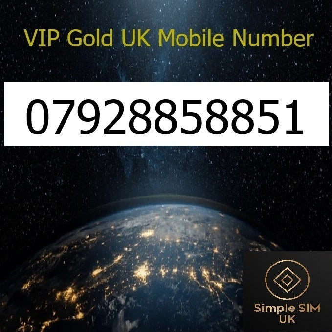 0792 8858851 - VIP Gold UK Mobile Number – Easy to Remember SIM Card – Chinese 888 Lucky – Triple Cut, PAYG, Physical SIM kit