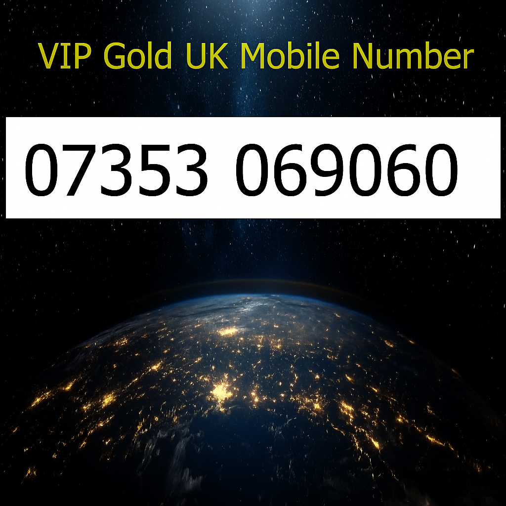 07353 069060 - VIP Gold UK Mobile Number – Easy to Remember SIM Card – Business or Personal Use – Triple Cut, PAYG, Physical SIM kit