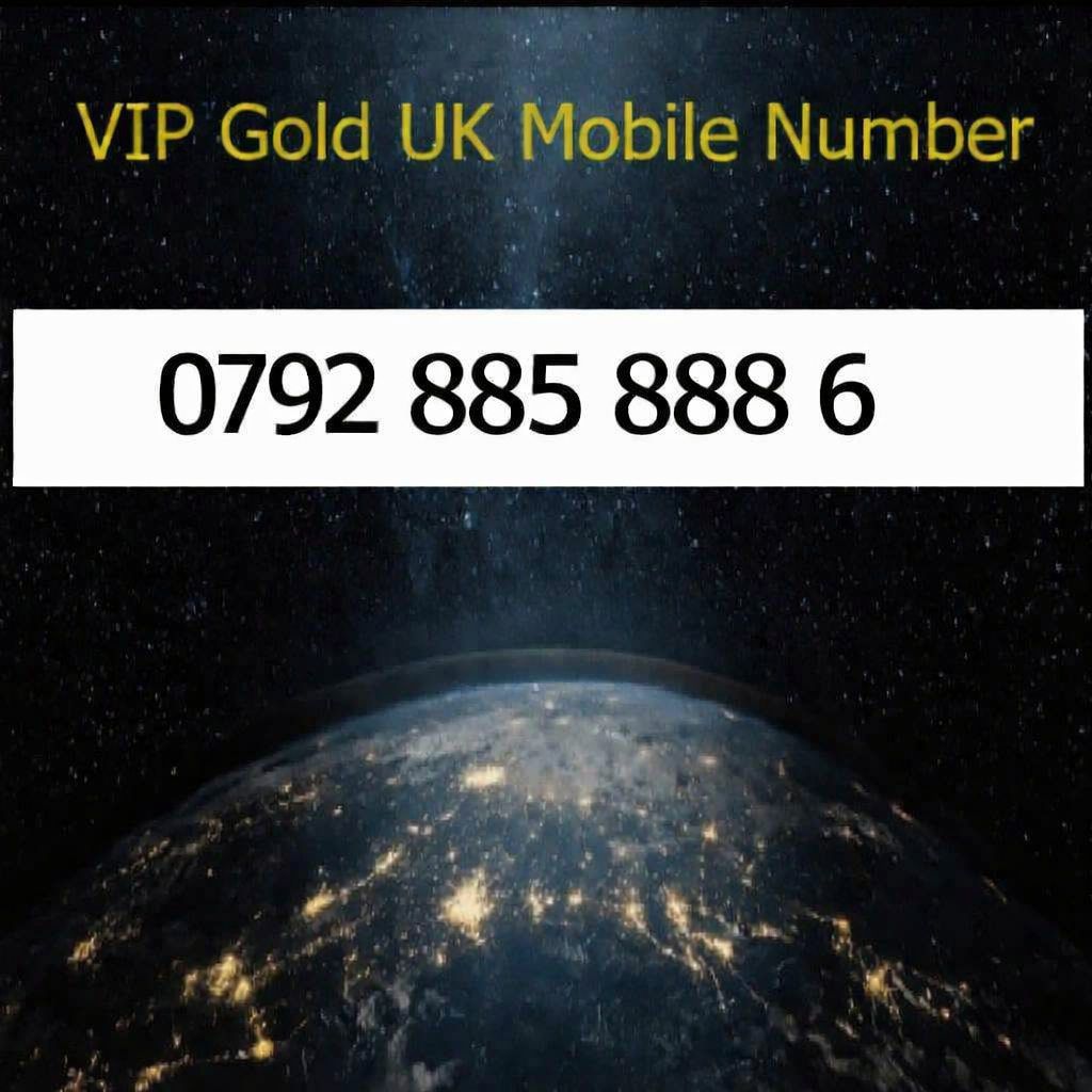 0792 885 8886 - VIP Gold UK Mobile Number – Easy to Remember SIM Card – Chinese 888 Lucky – Triple Cut, PAYG, Physical SIM kit