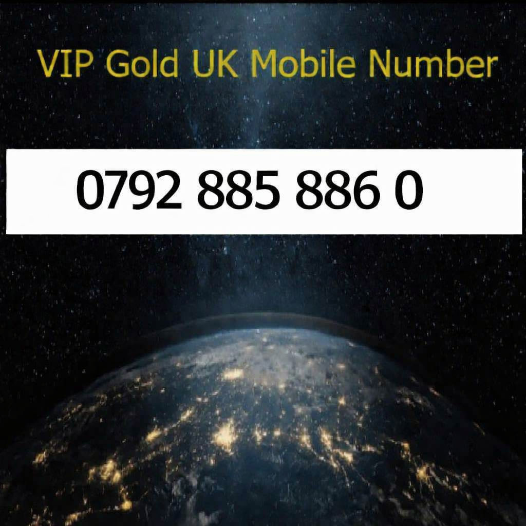 0792 885 886 0 - VIP Gold UK Mobile Number – Easy to Remember SIM Card – Chinese 888 Lucky – Triple Cut, PAYG, Physical SIM kit
